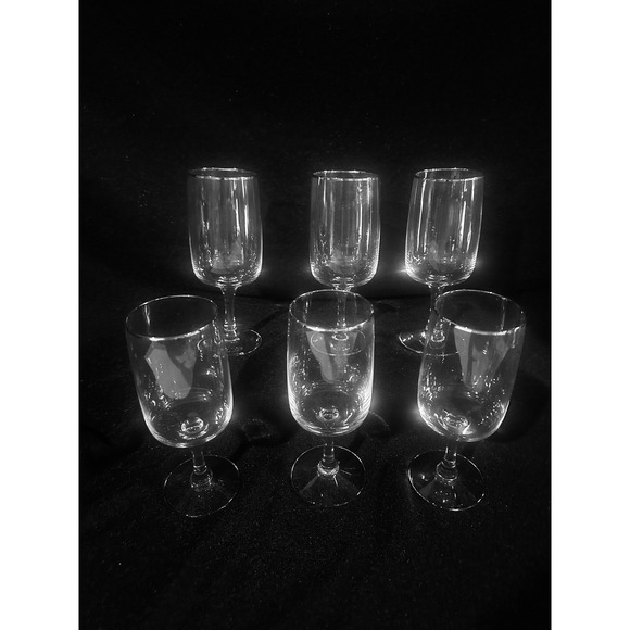 Lenox Other - Lenox Desire Platinum Trim Water Goblets Set of 6 Crystal Glassware 7 1/8" Tall